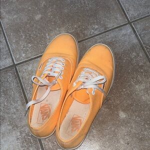 Vans Vibrant Orange Low-Top Sneakers